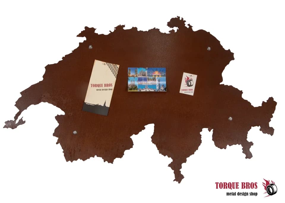 Magnetwand Schweiz aus Stahl
